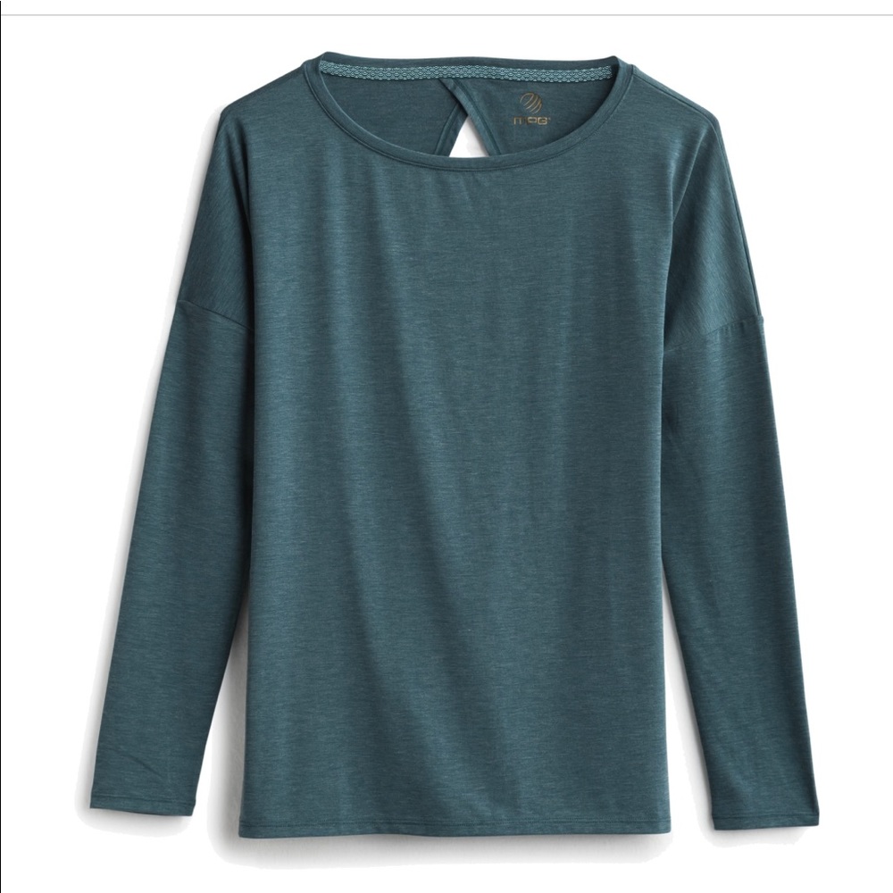 HAIKU Open Back Top// Size L// Color: Dark Teal// Never worn💕